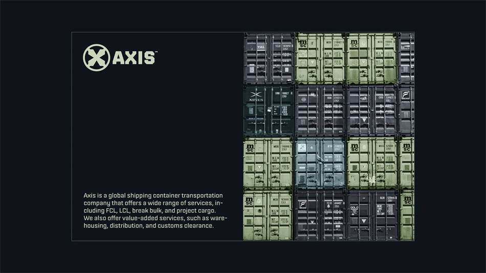 集裝箱品牌 AXIS 品牌形象設計