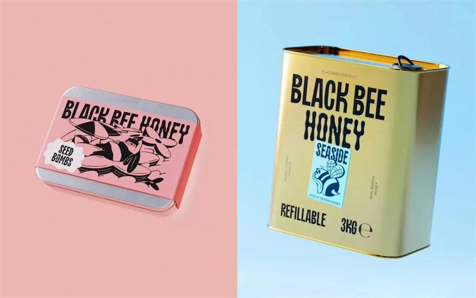 BLACK BEE HONEY蜂蜜包裝設(shè)計